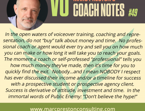 VO Coach Note #49