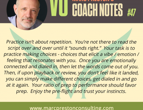 VO Coach Note #47